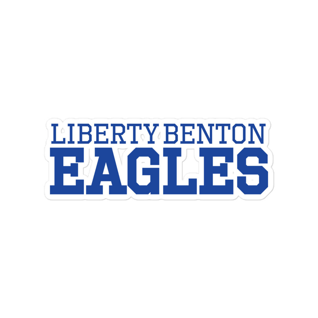 Liberty-Benton Eagles Wordmark Premium Vinyl Die-cut Sticker