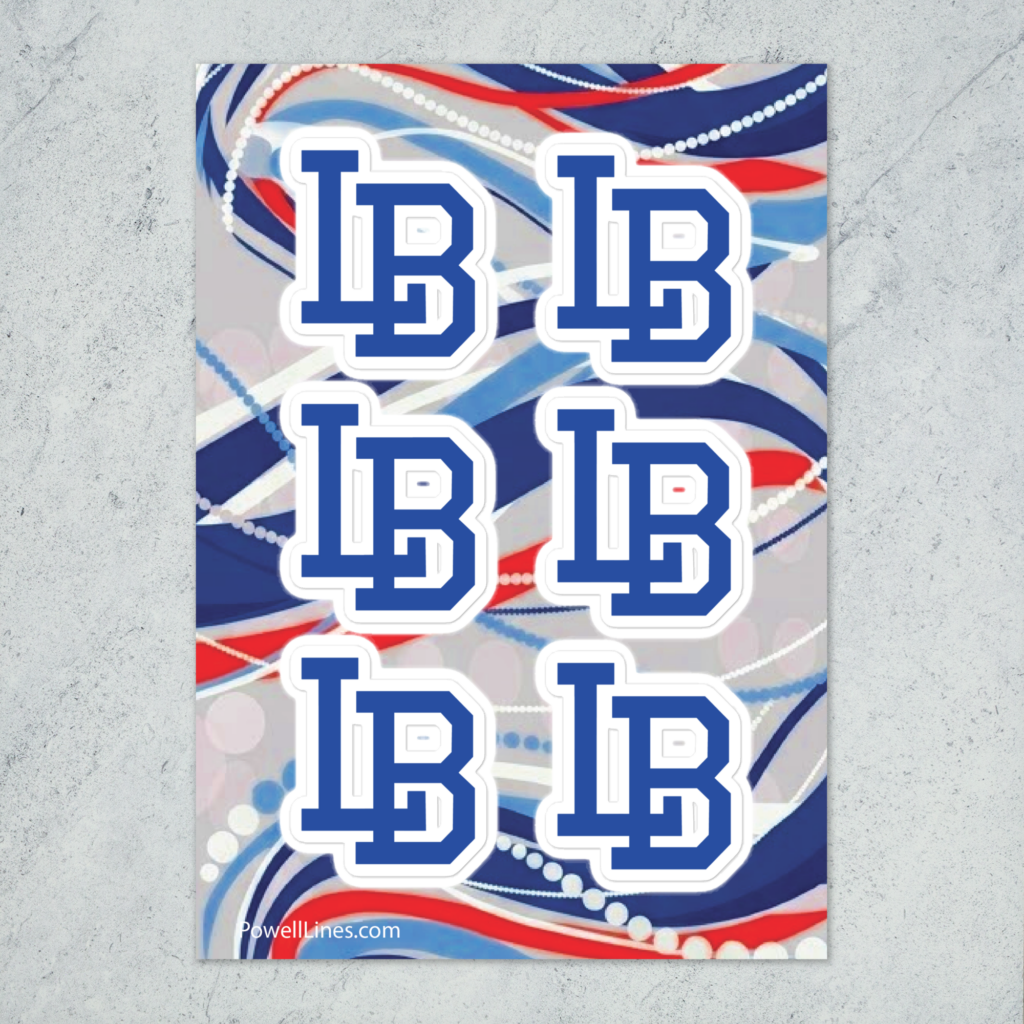 Liberty Benton LB Logo Sticker Sheet